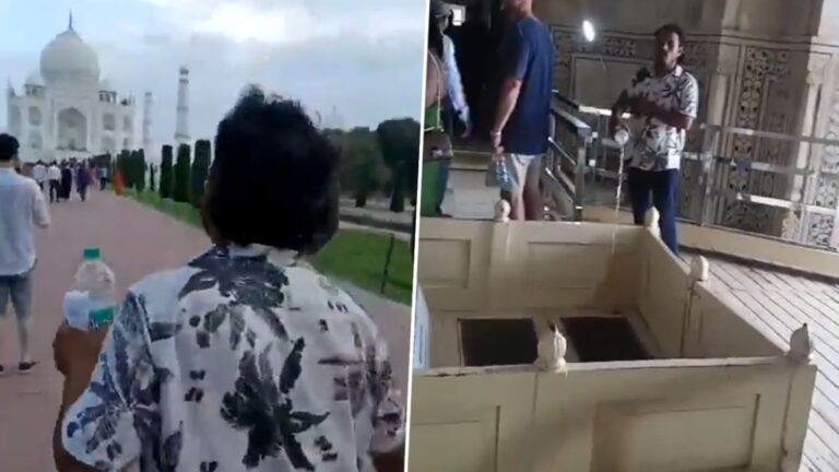 ‘Gangajal’ poured on the grave inside Taj Mahal in Agra, two arrested