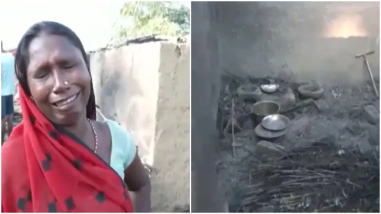 Who burnt the Dalit village in Nawada, Bihar, what did Kharge, Tejaswi, Mayawati say